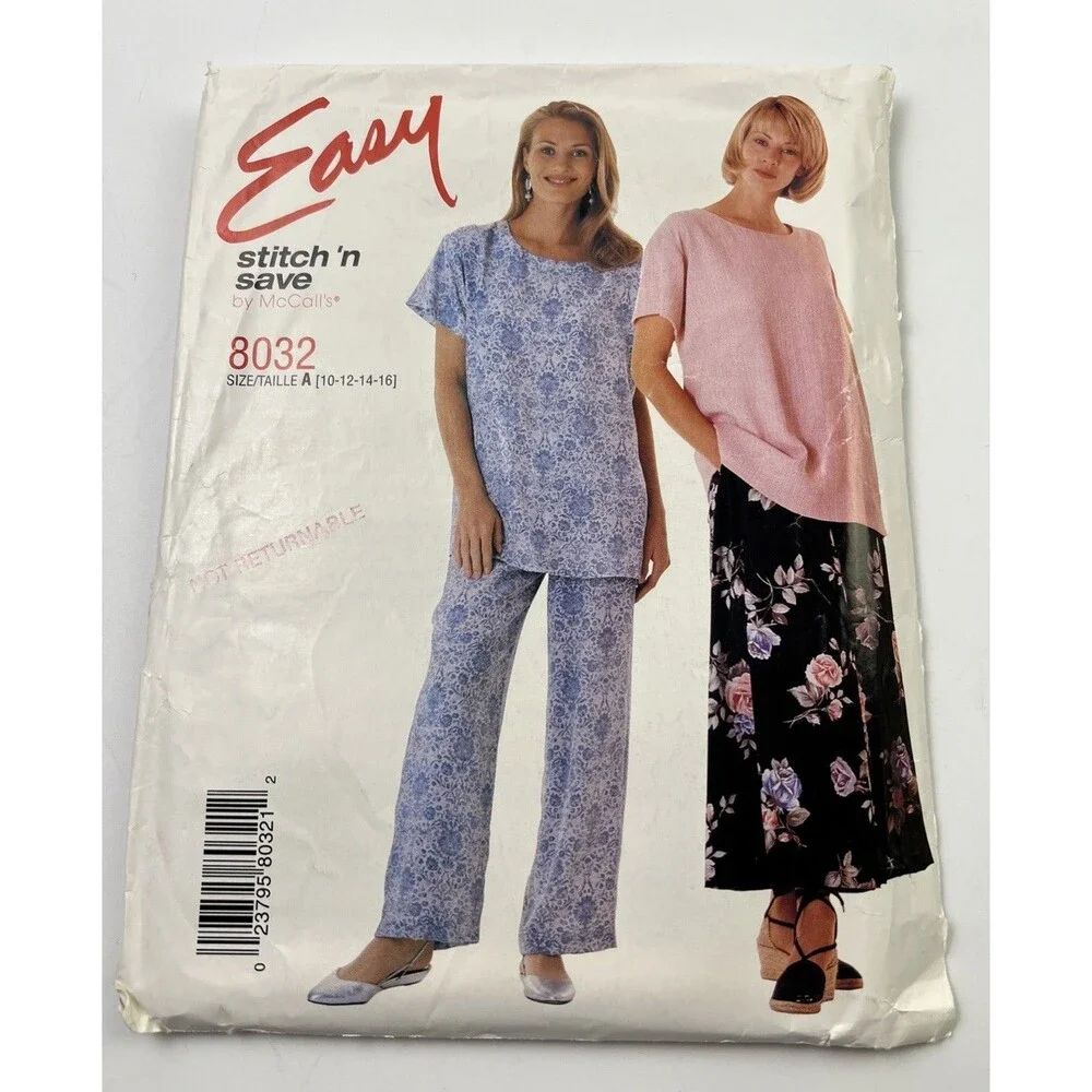 Lot of 6 Sewing Patterns Womens Mixed Lot Simplicity/McCalls/Easy/Style